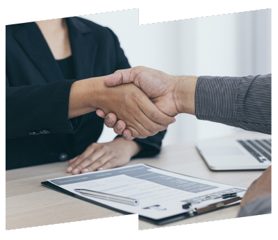 Trouver un emploi : contrat conclu !